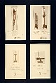 Set of Advertising Cards, Issued by Charles Rohlfs (American, Brooklyn, New York 1853–1936 Buffalo, New York), Half-tone commercial process, printed in brown ink on glossy wove paper